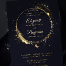 Presente Celestial Moody Navy Elegante Casamento D