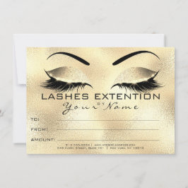 Presente Certificado de Cílios de Sobrancelha Glam