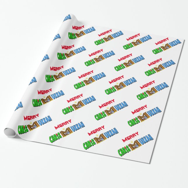 Presente Chrismukkah com o comedoiro como o papel de (Desenrolado)