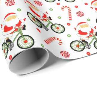 Presente Ciclista Bicicleta Papel de Maçã de Natal