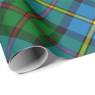 Presente Clan MacLeod Caçando Tartan Papel de Enrolamento R