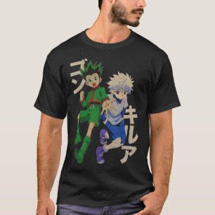 presente Clássico de Camisa Gon e killua, para hom
