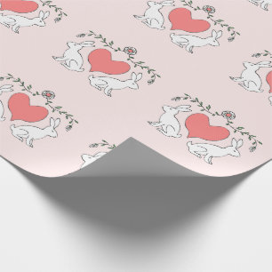 Presente Coelho do amor & papel de envolvimento do