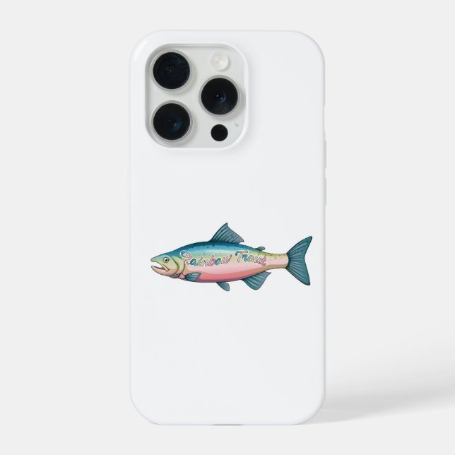 Presente Colorido de Pesca de Truta Arco-Íris (Verso)