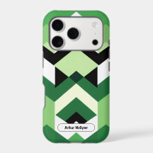 Presente com Design Chevron Moderno em Verde Wasab