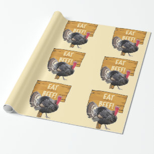 Presente Coma papel de moldagem de carne de bovino