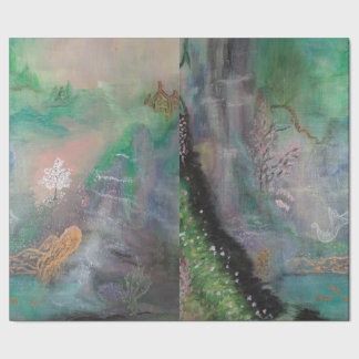 Presente Conto de fadas decorativo do papel de envolvimento