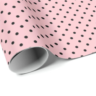 Presente Cor-de-rosa Claro Papel de enrolamento em Bolinh