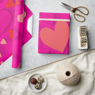 Presente Coração de papel decorativo 2
