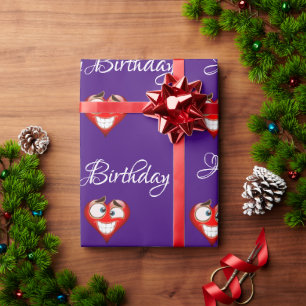 Presente Coração, papel de moldagem de aniversário