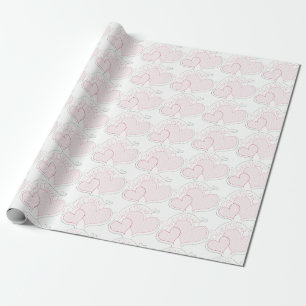 Presente Corações Cruzados Papel de Molho