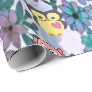 Presente Coruja, Porco, Papel De Enrolação De Bumblebee
