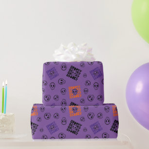 Presente Crânios Assombrados Papel de Molho de Halloween Se