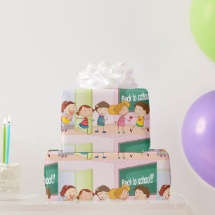 Presente Crianças No Papel De Envolvimento Na Escola