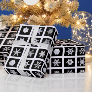 Presente Cristal Flocos de Neve Papel Brilhante