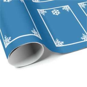 Presente Cristal Snowflake Papel de Moldagem de Natal