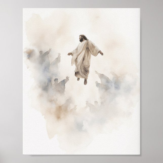 Presente Cristão - Arte Boho - Impressão de Jesus (Frente)