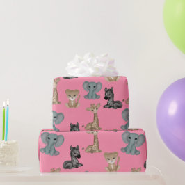 Presente Cudles em papel de moldagem rosa Flamingo