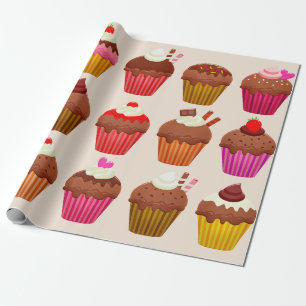 Presente cupcakes de papel