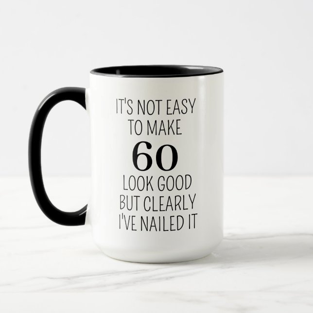 Presente de 60º Aniversário para Mulheres, Caneca  (Esquerda)
