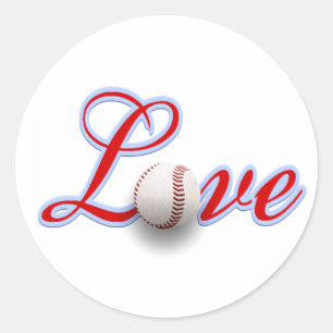 Presente de Adesivo de Amor de Beisebol