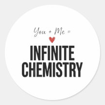 Presente de Adesivo de Química Infinita para Amant