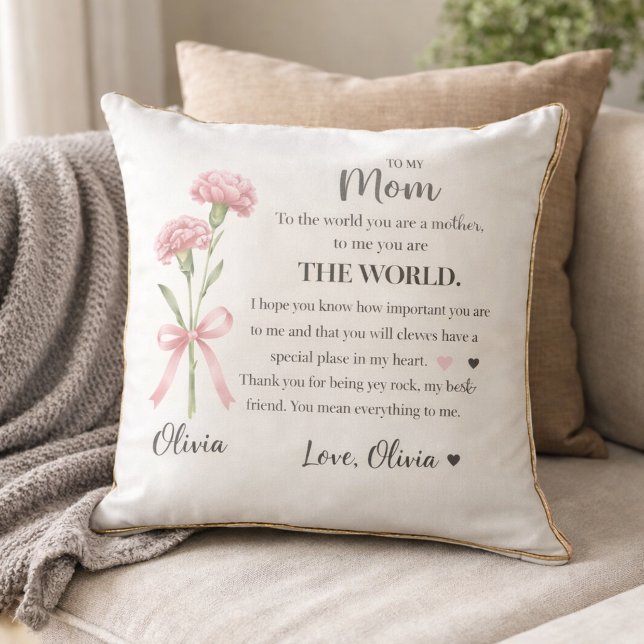 Presente de Almofada de Cravo Floral do Filho da F (Criador carregado)