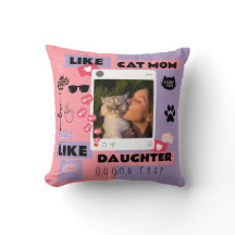 Presente de Almofada Gato Mãe Gato Pai Para Amante