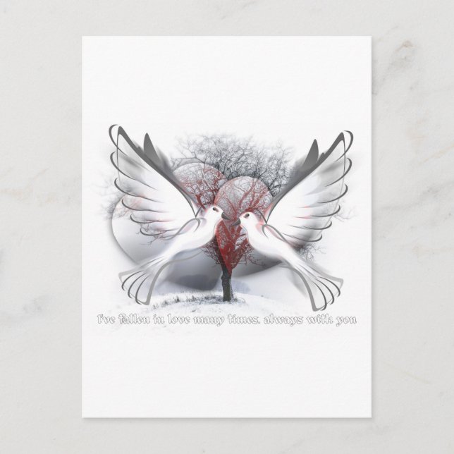 Presente de amor para o cartão postal (Frente)