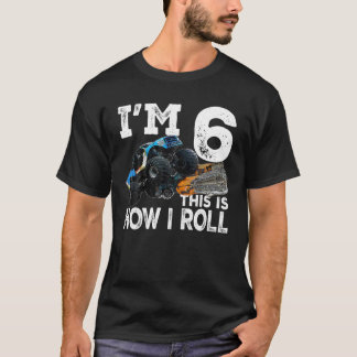 Presente de Aniversário de 6 de Camisa Monstro com