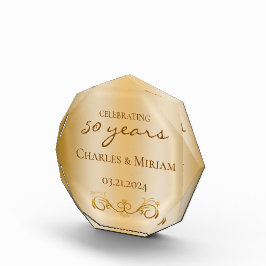 Presente de aniversário de casamento do Ouro 50º p
