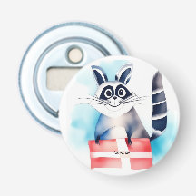 presente de aniversário de guaxinim bonito