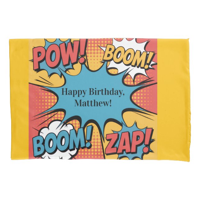 Presente de Aniversário de Menino de Quadrinhos de (Frente)