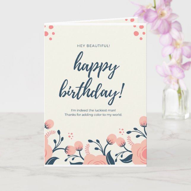 Presente De Aniversário Para Cartão De Saudação De (Orquídea)