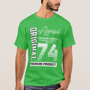 Presente de Aniversário Vintage 1974 Camisa Retro