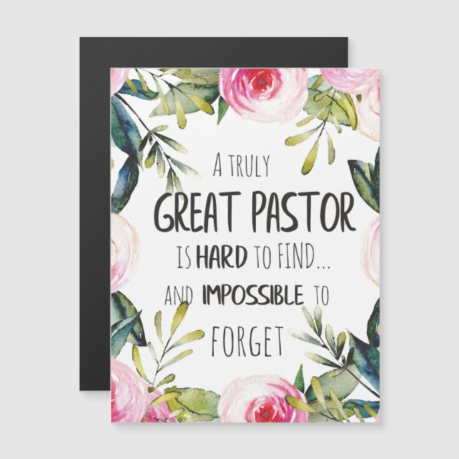Presente de Apreciação ao Pastor Citação de agrade (Frente/Verso)