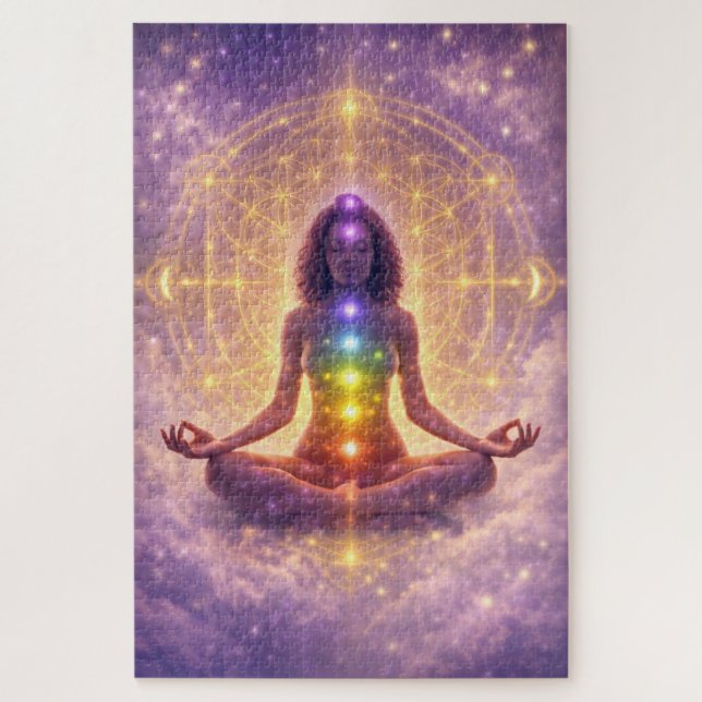 Presente de Arte Espiritual do Quebra-Cabeça da Me (Vertical)