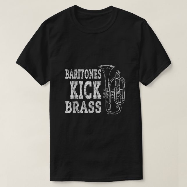 Presente de Banda de Marcha de Camisa de Baritone  (Frente do Design)