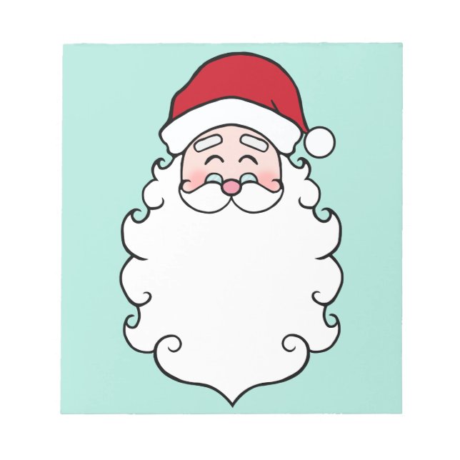 Presente de Bloco de Notas de Natal do Papai Noel (Frente)