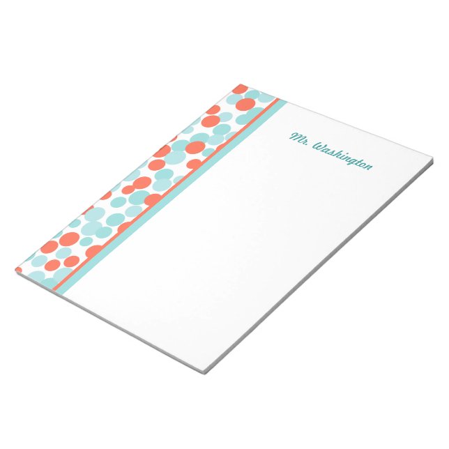 Presente de Bloco de Notas Personalizado com Ponto (Inclinado)