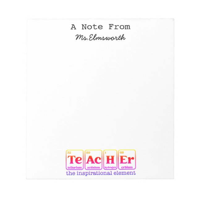 Presente de Bloco de Notas Personalizado do Papel  (Frente)