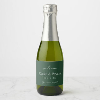 Presente de Boas-vindas ao Casamento Verde Elegant