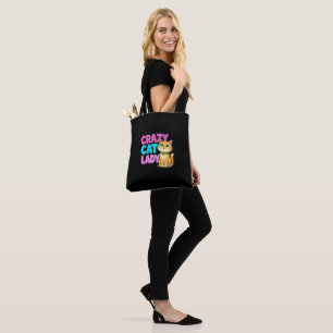 Presente de Bolsa Tote Fofa para Mãe de Gato