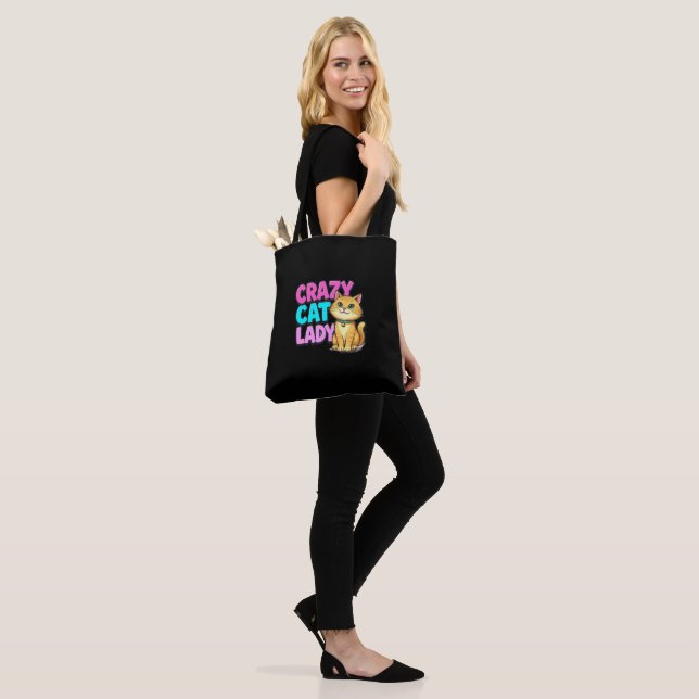 Presente de Bolsa Tote Fofa para Mãe de Gato (No(a) Modelo)