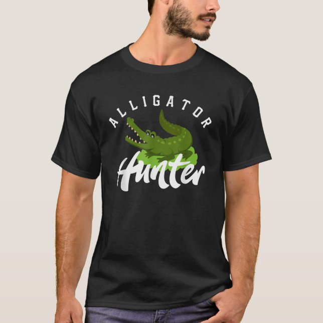 Presente de caça de jacaré de camisa ao ar livre (Frente)