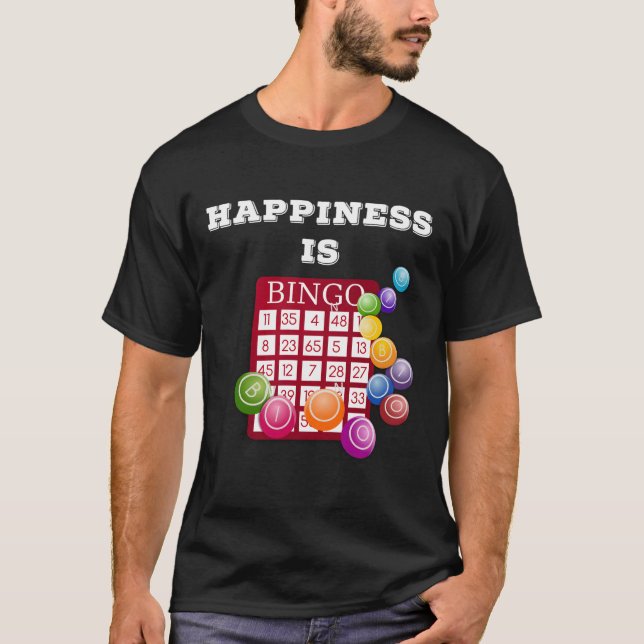 Presente De Camisa De Bingo Para A Felicidade Do J (Frente)