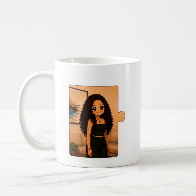 Presente de Caneca de Café de Família da Irmã Mais (Esquerda)