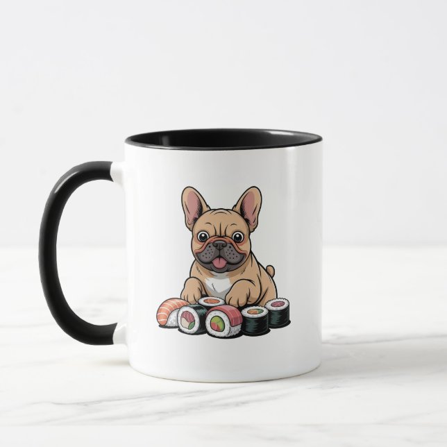 Presente de Caneca de Café Kawaii Francês Engraçad (Esquerda)