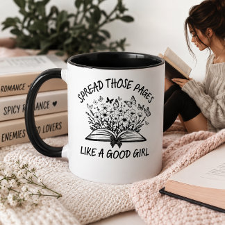 Presente de Caneca de Café para Amante de Livros E