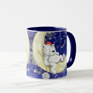 Presente de caneca de Natal com Urso Pequeno Sonha